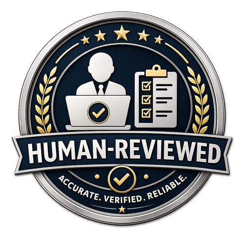 Human-Reviewed — Accurate. Verified. Reliable.